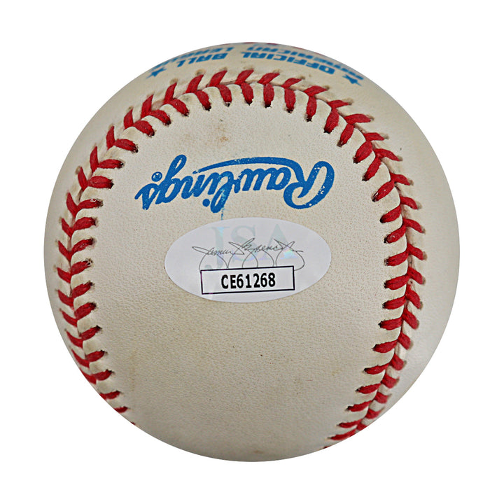 John James New York Yankees Autographed Signed Inscribed OMLB Baseball (JSA COA #CE61274)