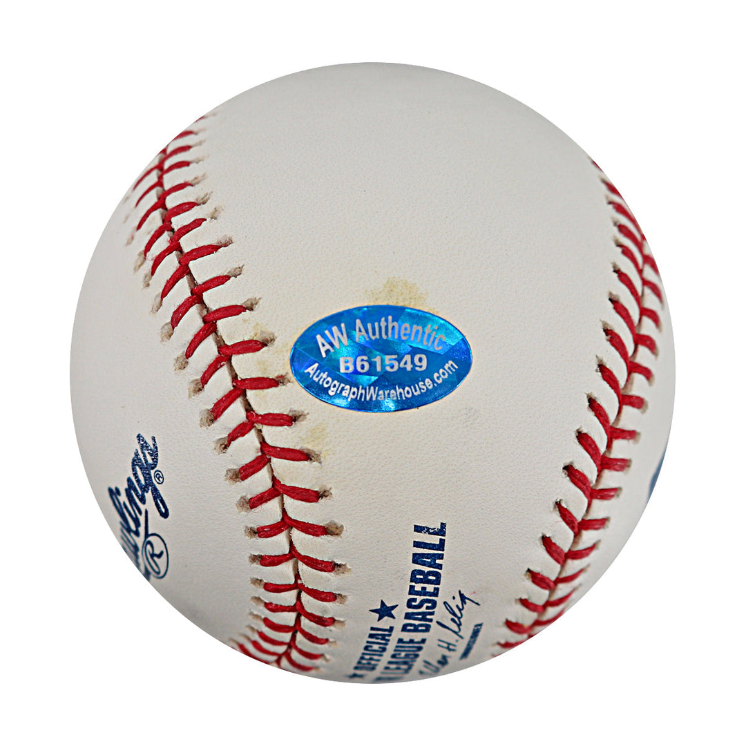 Larry Walker Colorado Rockies Autographed Signed Inscribed OMLB Baseball (JSA COA #CE61186)