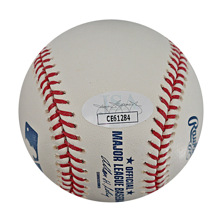 John Odom Oakland Athletics Autographed Signed Inscribed OMLB Baseball (JSA COA #CE61284)