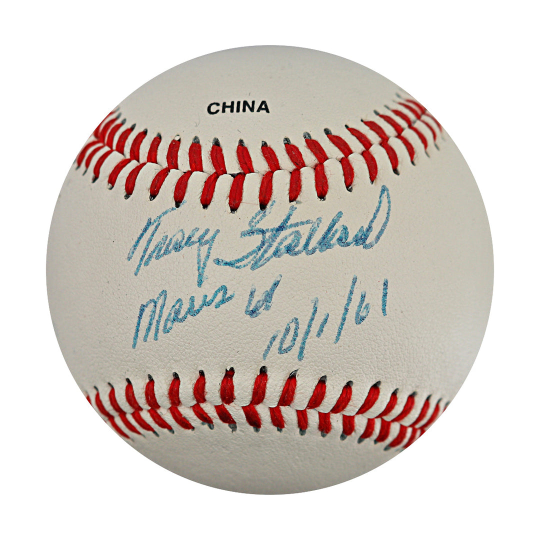 Tracy Stallard Boston Red Sox Autographed Signed Inscribed  Baseball (JSA COA #CE61254)