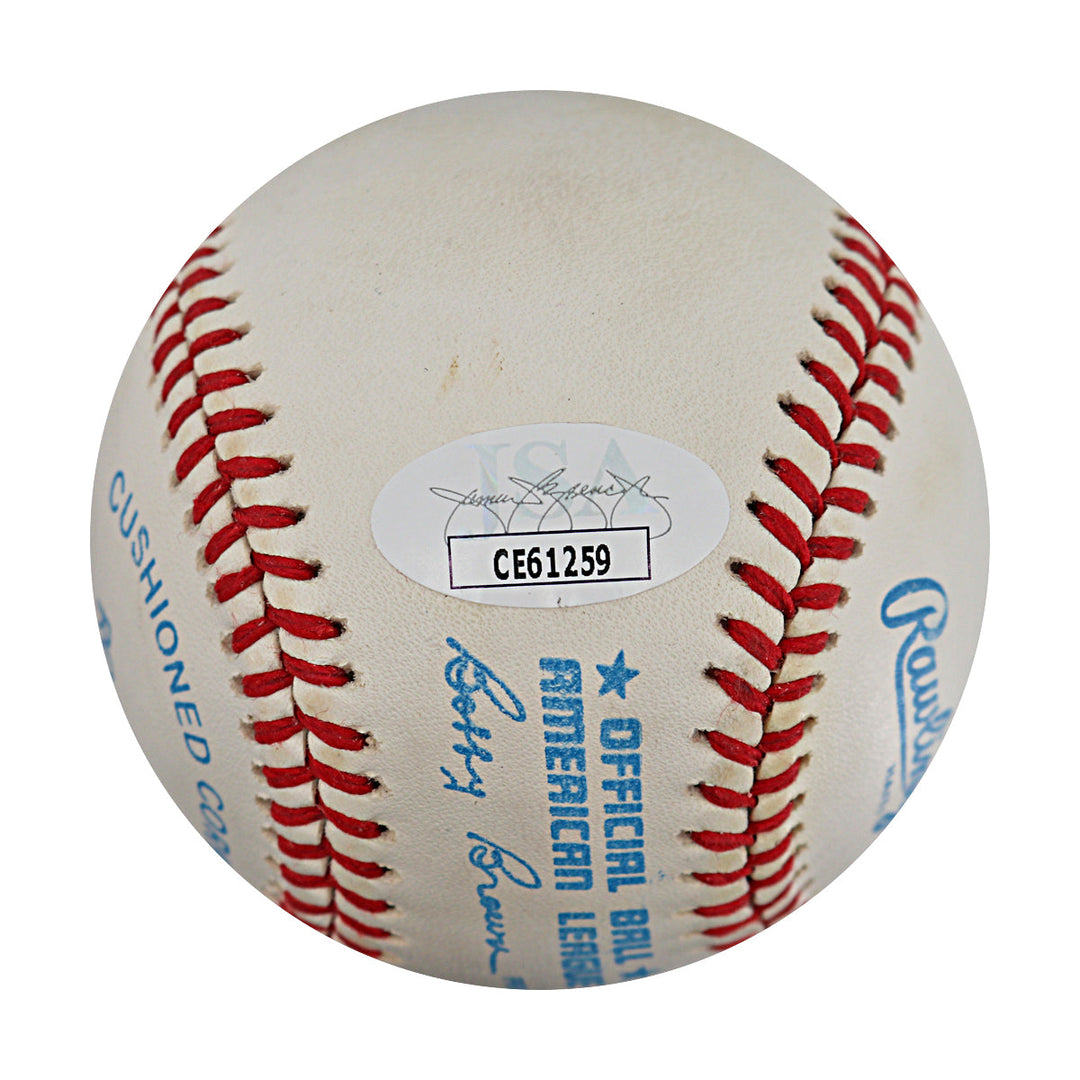 Bob Lemon Cleveland Guardians Autographed Signed OAL Baseball (JSA COA #CE61259)