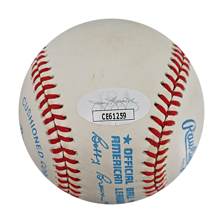 Bob Lemon Cleveland Guardians Autographed Signed OAL Baseball (JSA COA #CE61259)