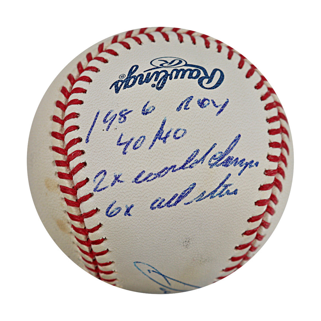 Jose Canseco Oakland Athletics Autographed Signed Inscribed OMLB Baseball (JSA COA #CE61308)