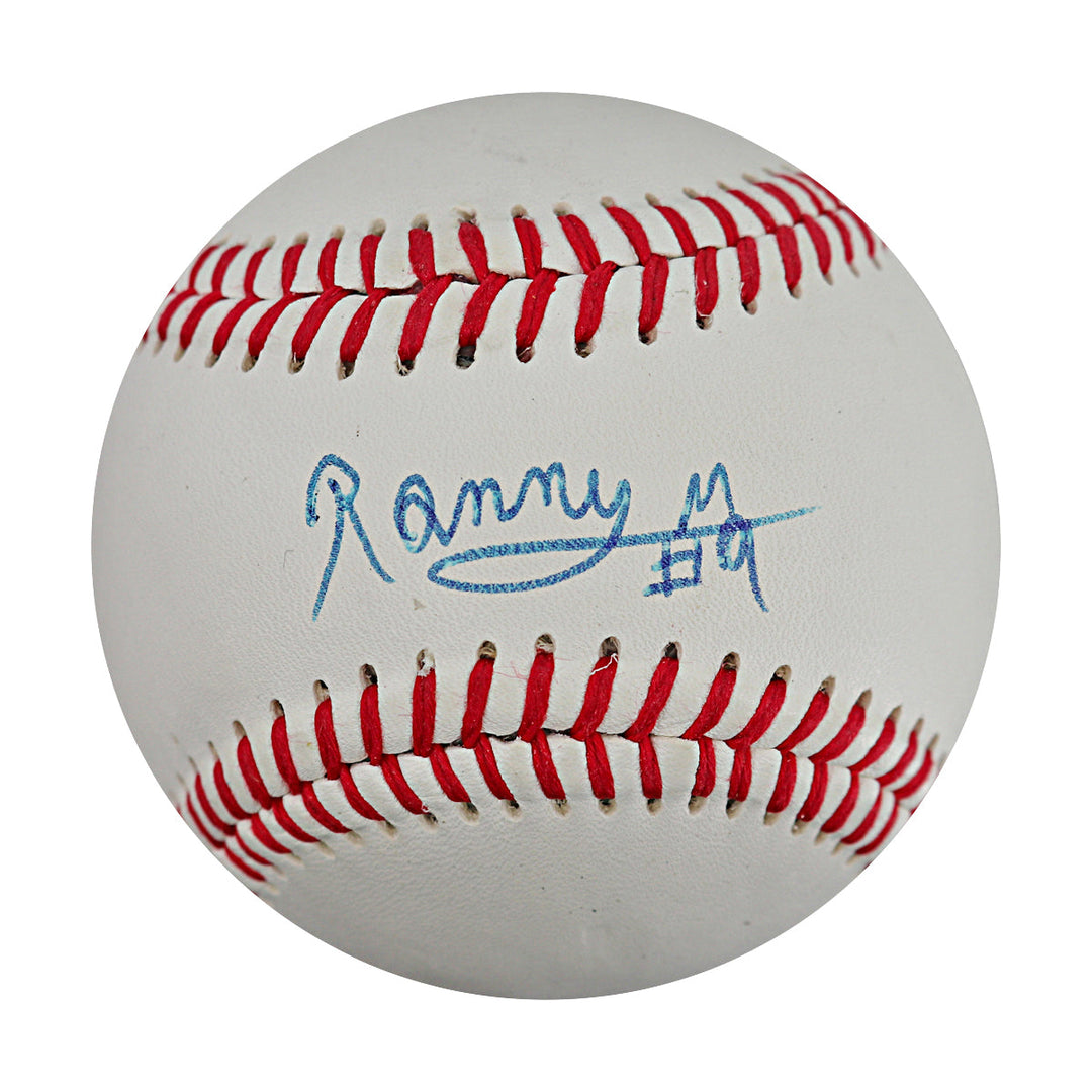 Ronny Mauricio Mets Autographed Signed Champro Official Baseball (JSA COA)