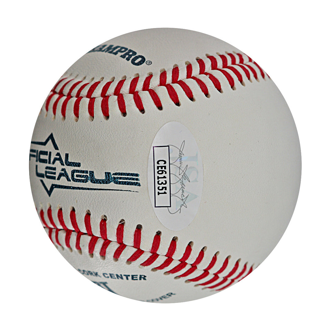 Ronny Mauricio Mets Autographed Signed Champro Official Baseball (JSA COA)