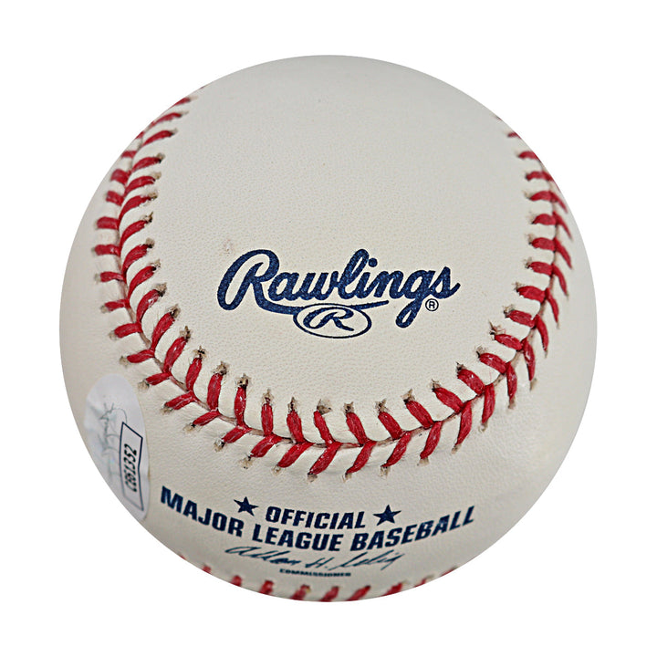 Wilmer Flores Giants Mets Autographed Signed OMLB Baseball (JSA COA #CE61352)