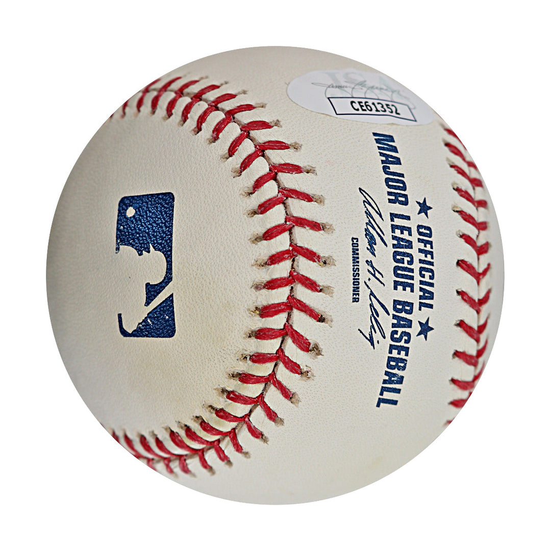 Wilmer Flores Giants Mets Autographed Signed OMLB Baseball (JSA COA #CE61352)