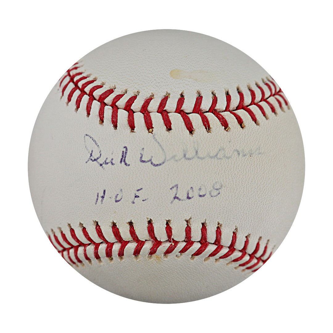 Dick Williams Baltimore Orioles Autographed Signed Inscribed Baseball (JSA COA)