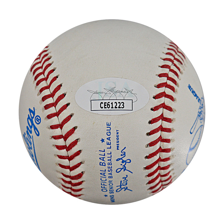 Bob Wolff Commentator Autographed Signed Inscribed Official Baseball (JSA COA)