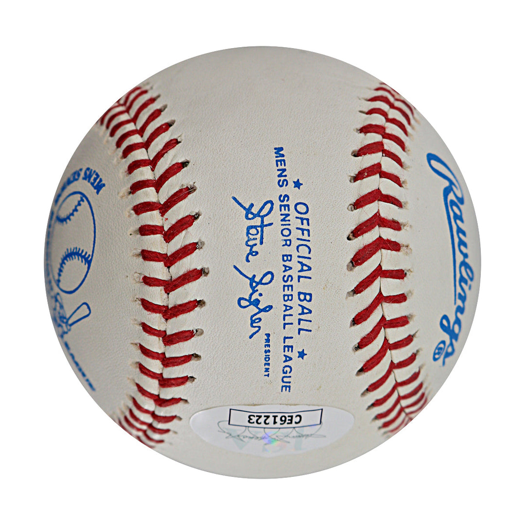 Bob Wolff Commentator Autographed Signed Inscribed Official Baseball (JSA COA)