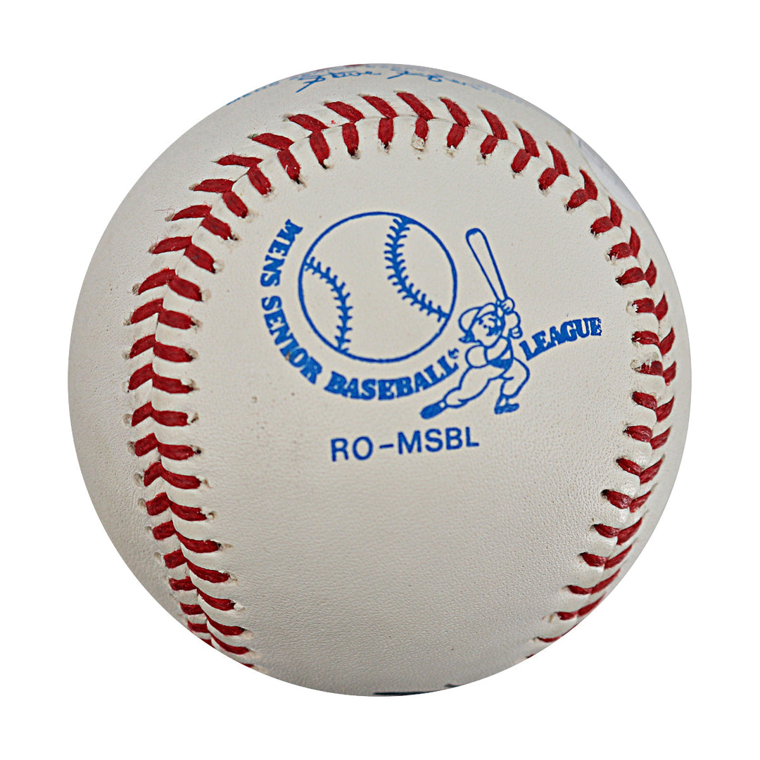 Bob Wolff Commentator Autographed Signed Inscribed Official Baseball (JSA COA)