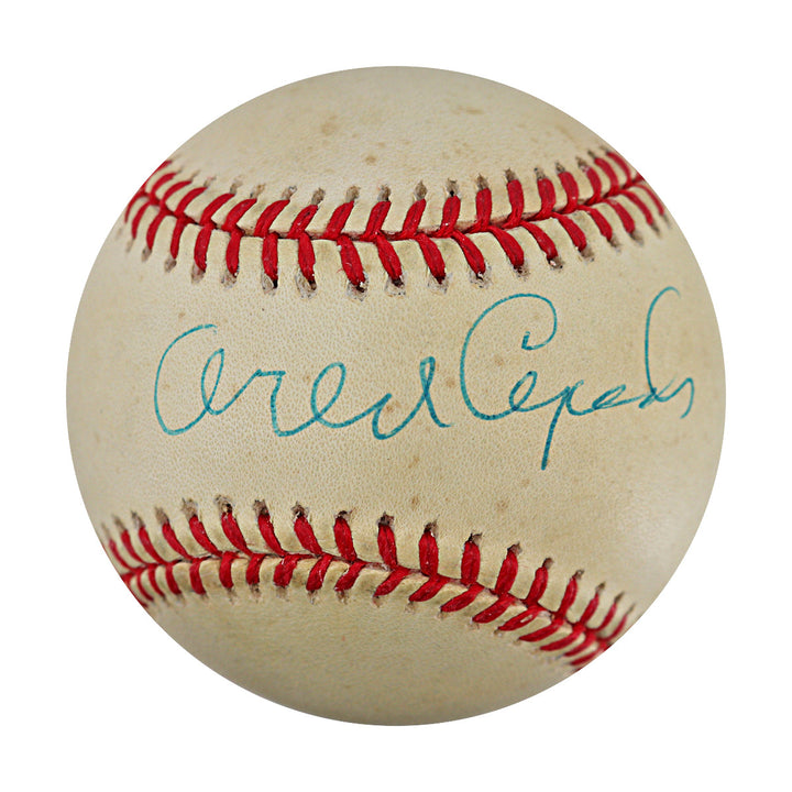 Orlando Cepeda San Francisco Giants Autographed Signed ONL Baseball (JSA COA)