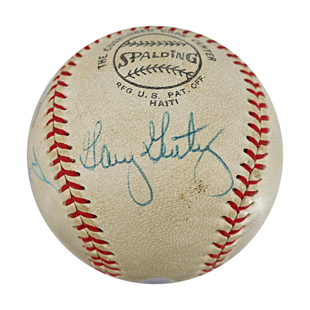 Gentry, Dyer, Kranepool, Taylor New York Mets Autographed Signed  Baseball (JSA)