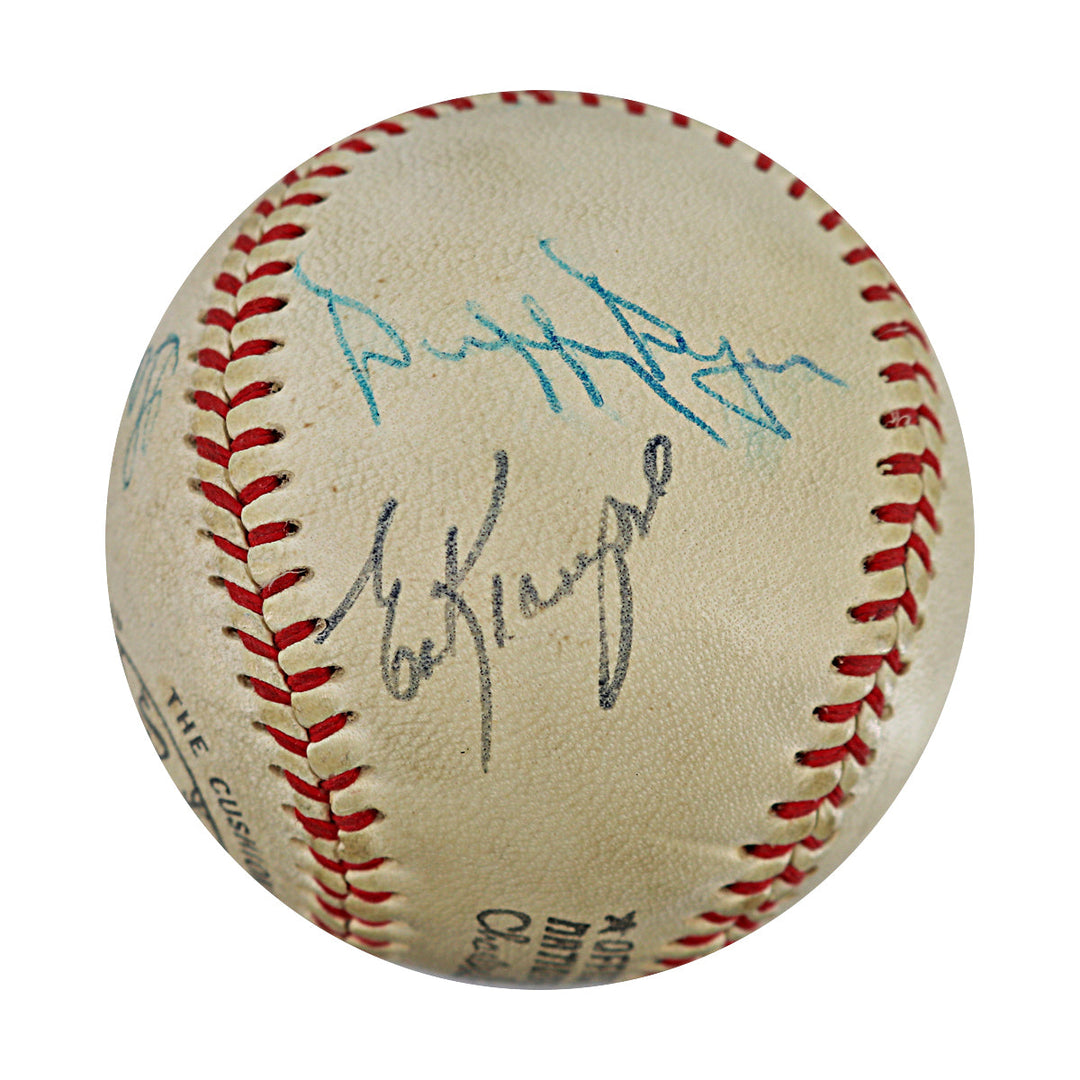 Gentry, Dyer, Kranepool, Taylor New York Mets Autographed Signed  Baseball (JSA)