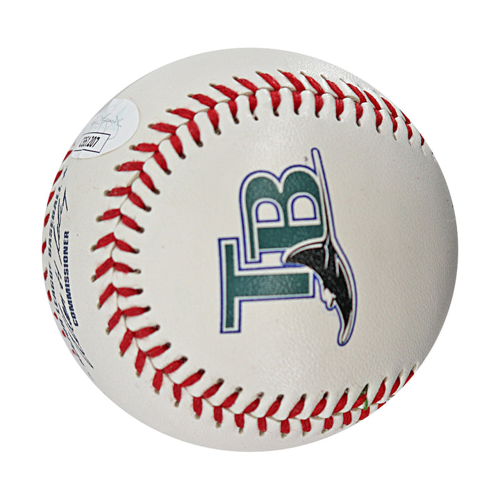 Rey Ordonez New York Mets Autographed Signed OMLB Rays Logo Baseball (JSA COA)