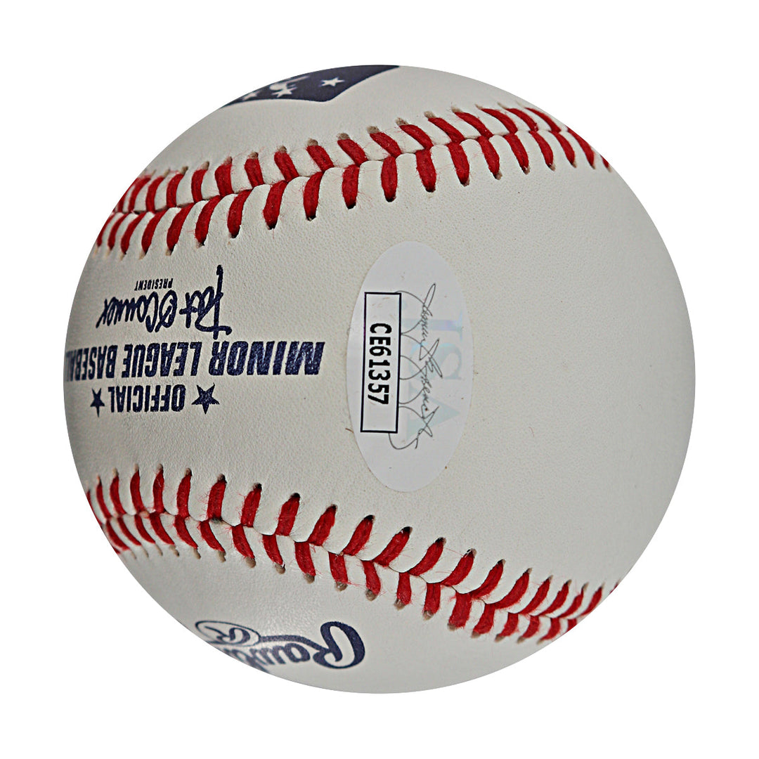 Andres Gimenez Guardians Blue Jays Autographed Signed Baseball (JSA COA)