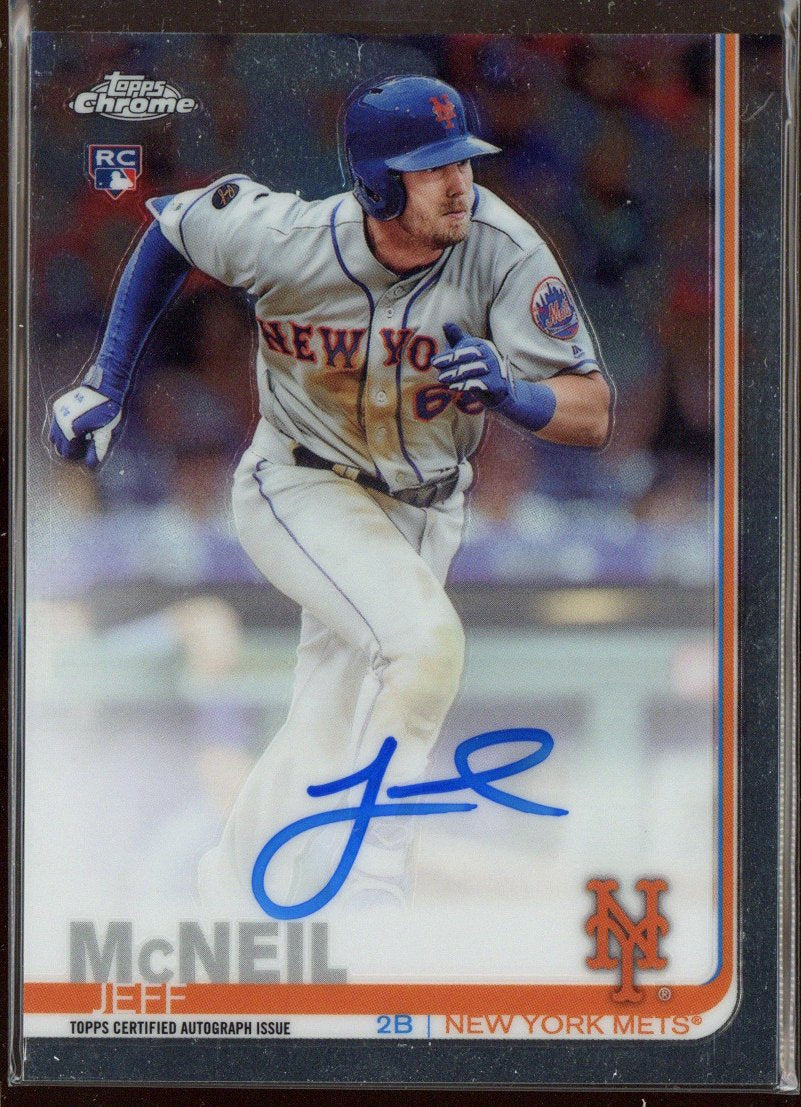 2019 Topps Chrome Jeff McNeil #RA-JM Auto Rookie RC