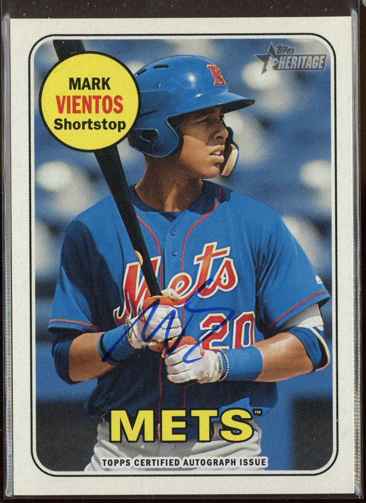 2018 Topps Heritage Minors Mark Vientos #ROA-MV Auto