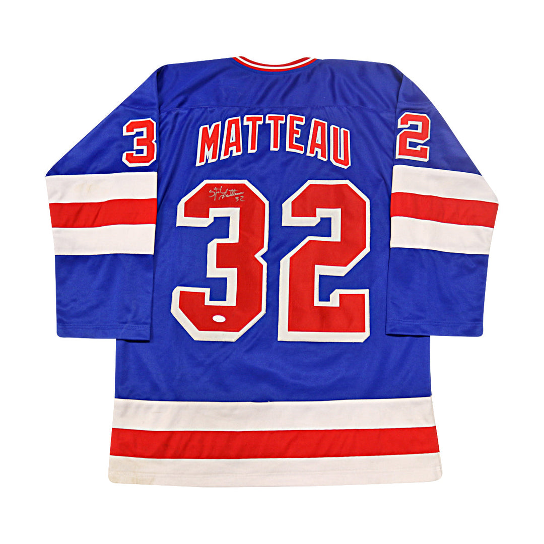 Stephane Matteau New York Rangers Autographed Signed Pro-Style Jersey (JSA Auth #W739636)