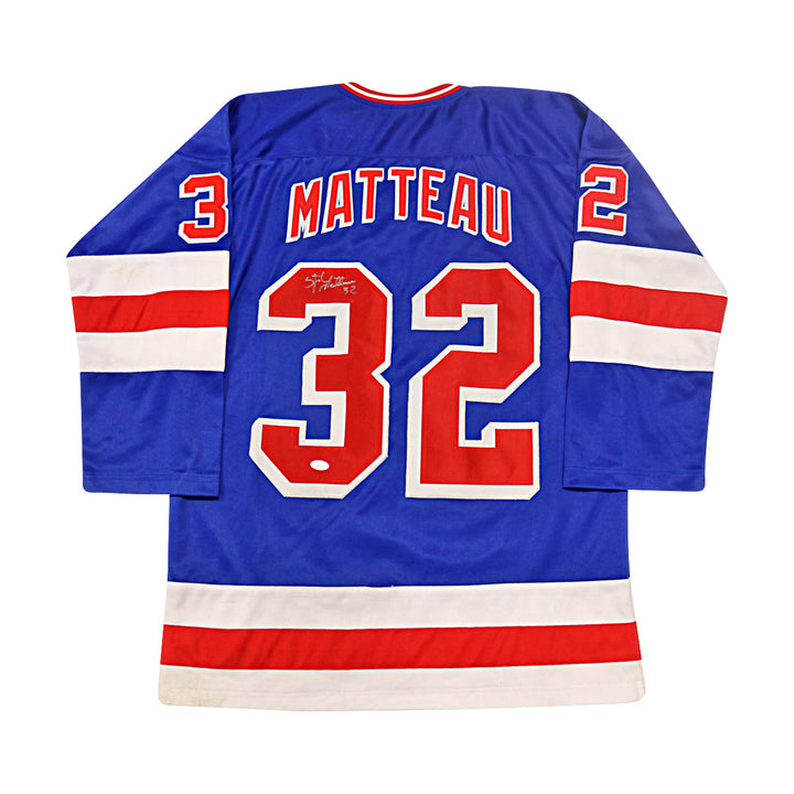 Stephane Matteau New York Rangers Autographed Signed Pro-Style Jersey (JSA Auth #W739636)