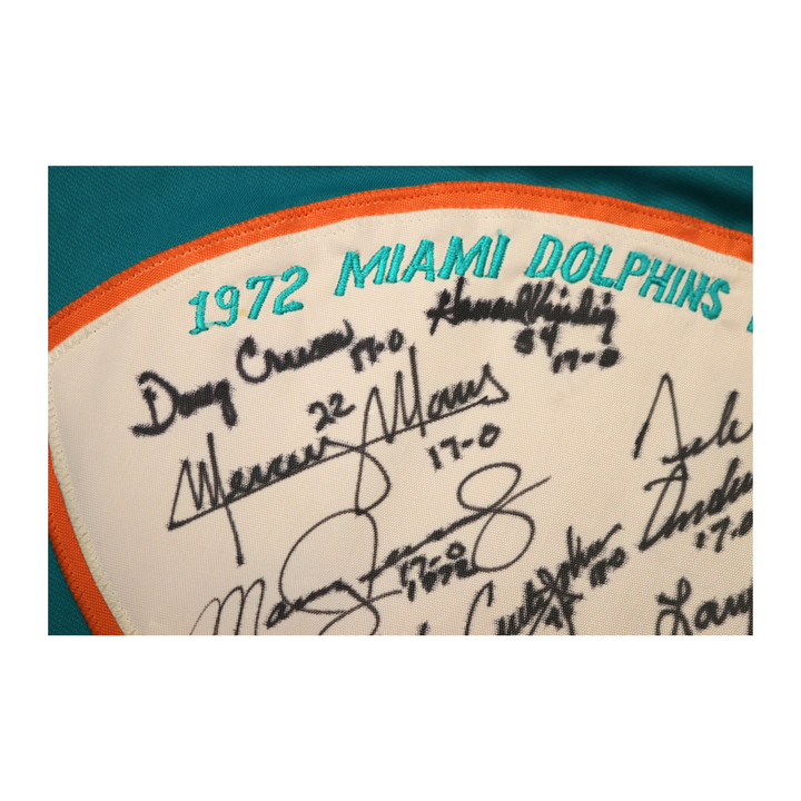 Little Morris Kiick Miami Dolphins 1972 Undefeated Season Multi Signed Custom Jersey 15 Autos JSA LOA