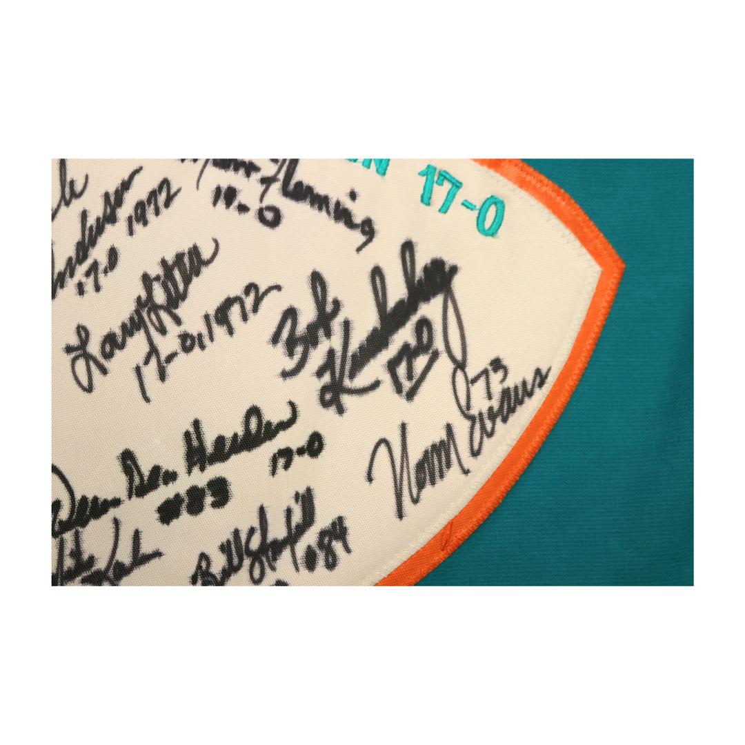 Little Morris Kiick Miami Dolphins 1972 Undefeated Season Multi Signed Custom Jersey 15 Autos JSA LOA