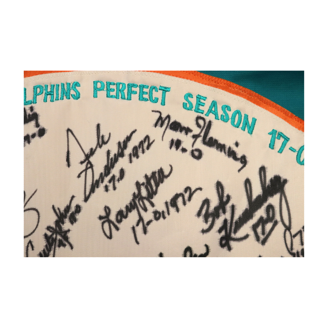Little Morris Kiick Miami Dolphins 1972 Undefeated Season Multi Signed Custom Jersey 15 Autos JSA LOA