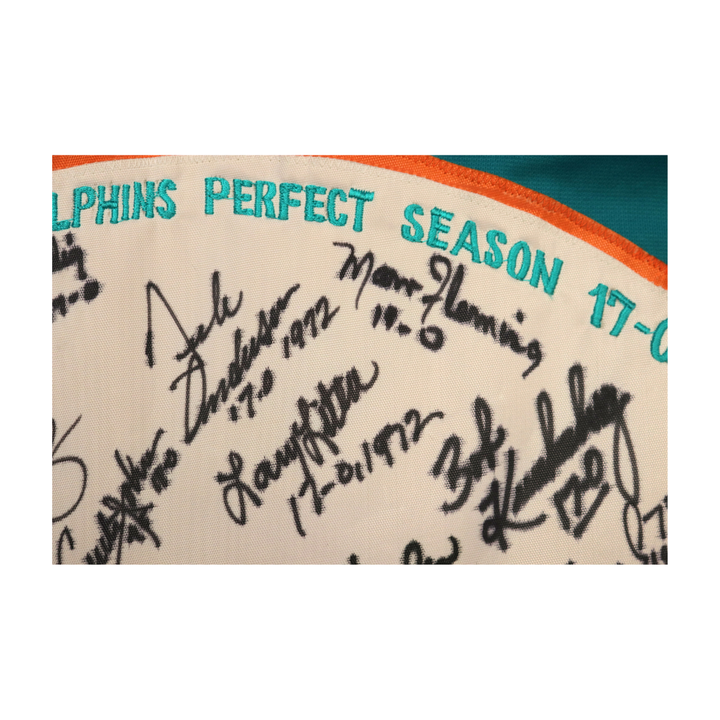 Little Morris Kiick Miami Dolphins 1972 Undefeated Season Multi Signed Custom Jersey 15 Autos JSA LOA