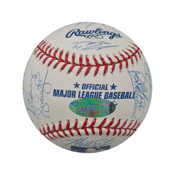 2011 New York Yankees Team Signed 25 Signature OMLB Baseball (Steiner COA)