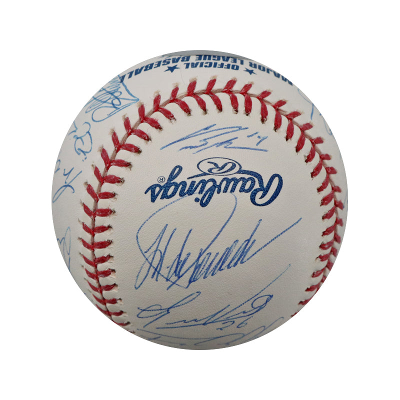 2011 New York Yankees Team Signed 25 Signature OMLB Baseball (Steiner COA)