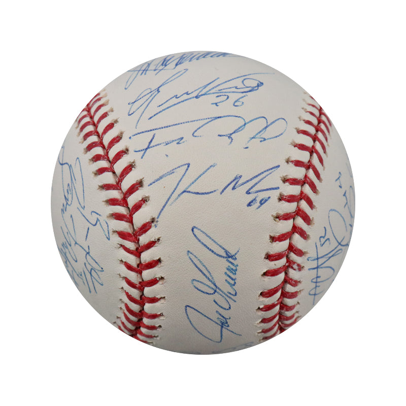 2011 New York Yankees Team Signed 25 Signature OMLB Baseball (Steiner COA)