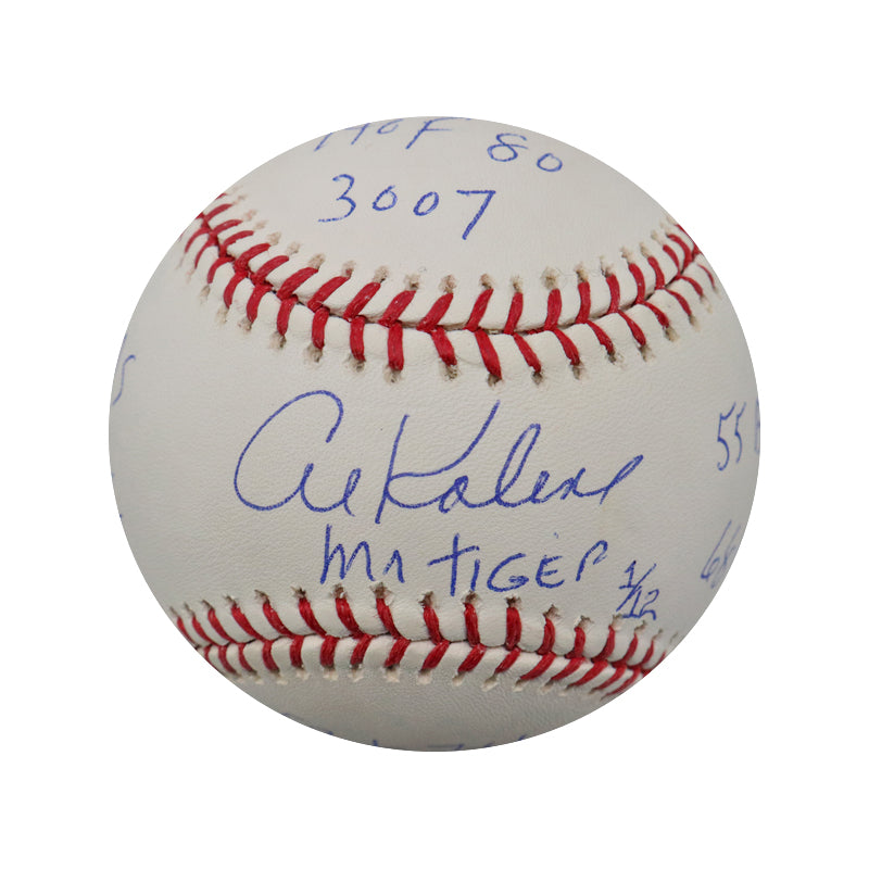 Al Kaline Detriot Tigers Autographed Signed Mult Inscribed Ball LE/12 (Steiner COA & MLB Auth)