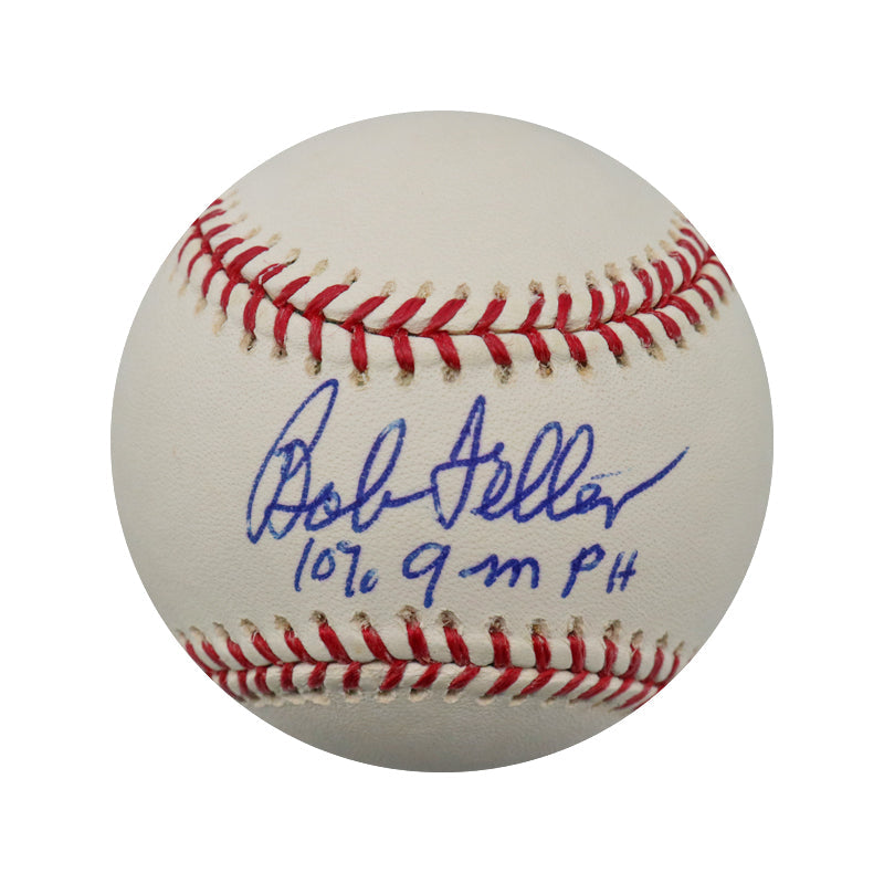 Bob Feller Cleveland Indians Autographed Signed Inscribed OMLB Baseball (PSA Holo)