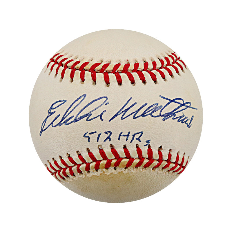 Eddie Mathews Atlanta Braves Autographed Signed Inscribed Leonard Coleman ONL Baseball (JSA COA)