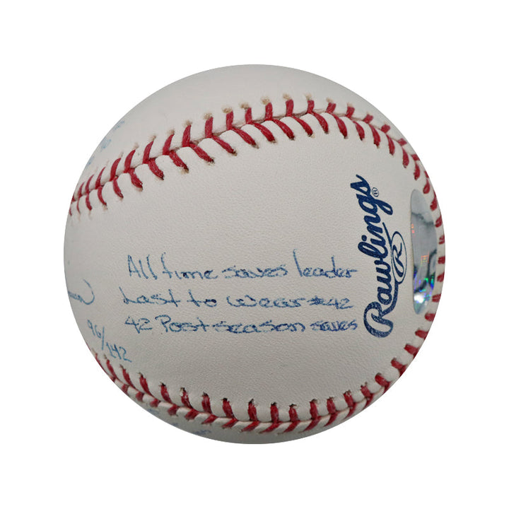 Mariano Rivera New York Yankees Autographed Signed 11 Inscription OMLB Baseball LE 96/142 (Steiner COA)