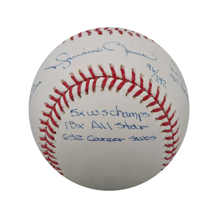 Mariano Rivera New York Yankees Autographed Signed 11 Inscription OMLB Baseball LE 96/142 (Steiner COA)