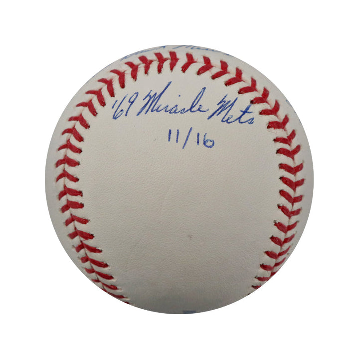 Nolan Ryan Rangers Astros Mets Autographed Signed 7 Inscription OMLB Baseball LE 11/16 (Steiner COA & MLB Auth)
