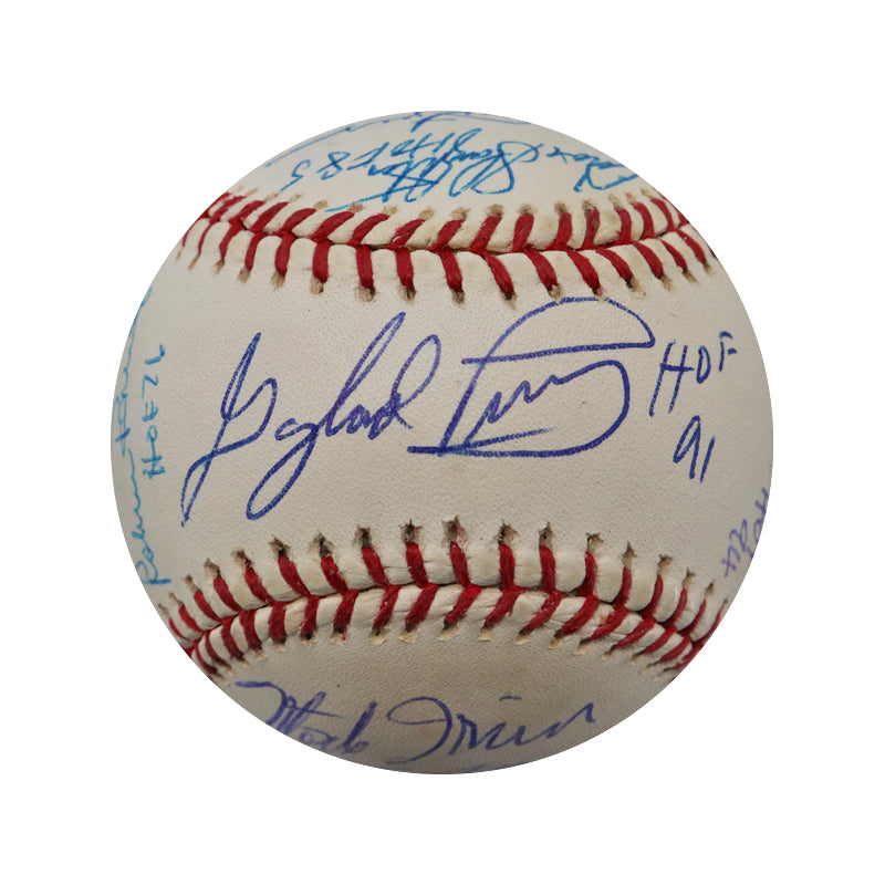 Multi Signed Perry, Kell, Feller 16 Signature HOF Inscribed Ball (JSA LOA)