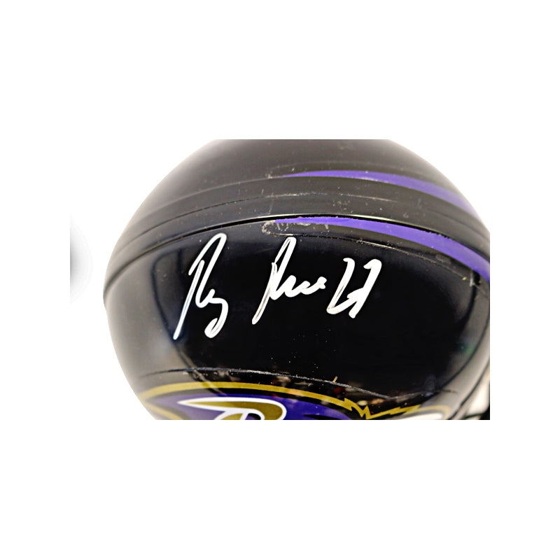 Ray Rice Baltimore Autographed Signed Ravens Riddell Mini Football Helmet (Steiner Holo)