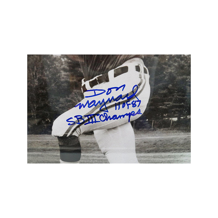 Don Maynard New York Jets Autographed Signed Inscribed Framed 16x20 Photo (Fameabilia LOA)