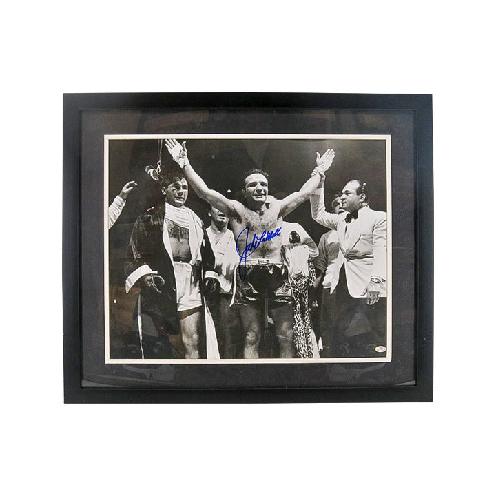 Jake Lamotta Autographed Signed Framed Celebrating 16x20 Photograph (Fameabilia LOA)