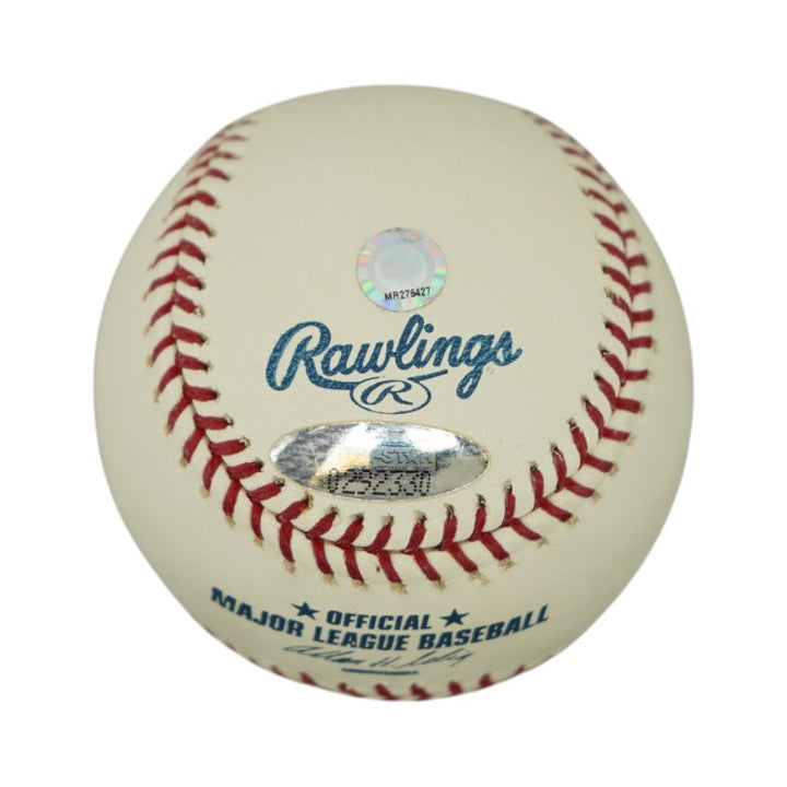 Roger Clemens New York Yankees Autographed Inscribed 100th Anniversary Logo Baseball LE 90/300 Steiner Holo Only