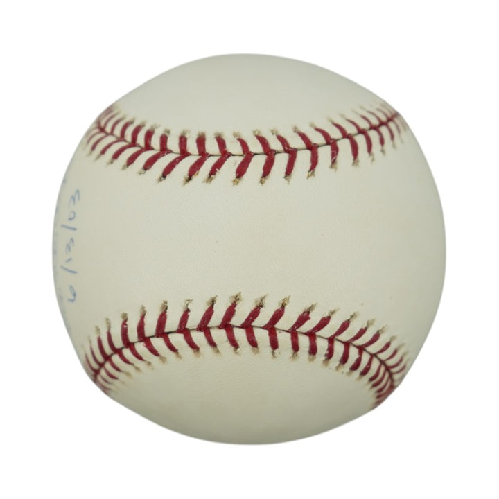 Roger Clemens New York Yankees Autographed Inscribed 100th Anniversary Logo Baseball LE 90/300 Steiner Holo Only