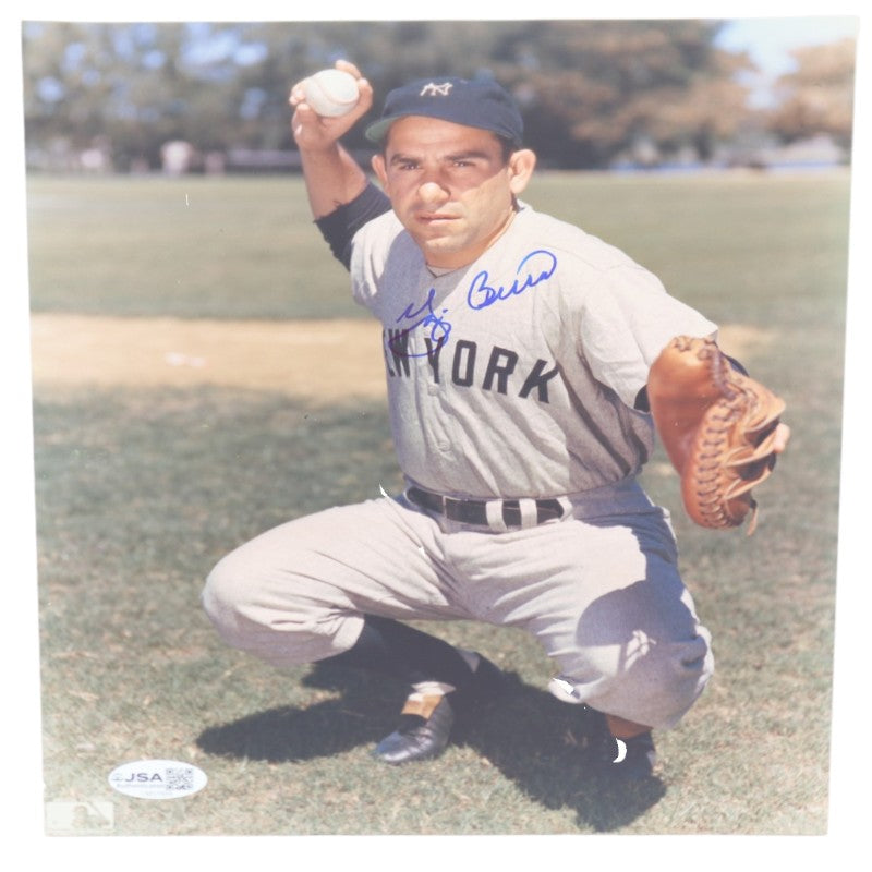Yogi Berra New York Yankees Autographed 8x10 Photo JSA COA