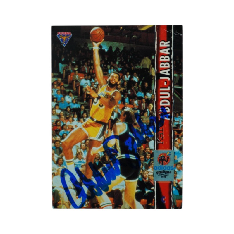 1995 Futera #K4 Streetball Kareem Abdul-Jabbar Signed Trading Card JSA COA