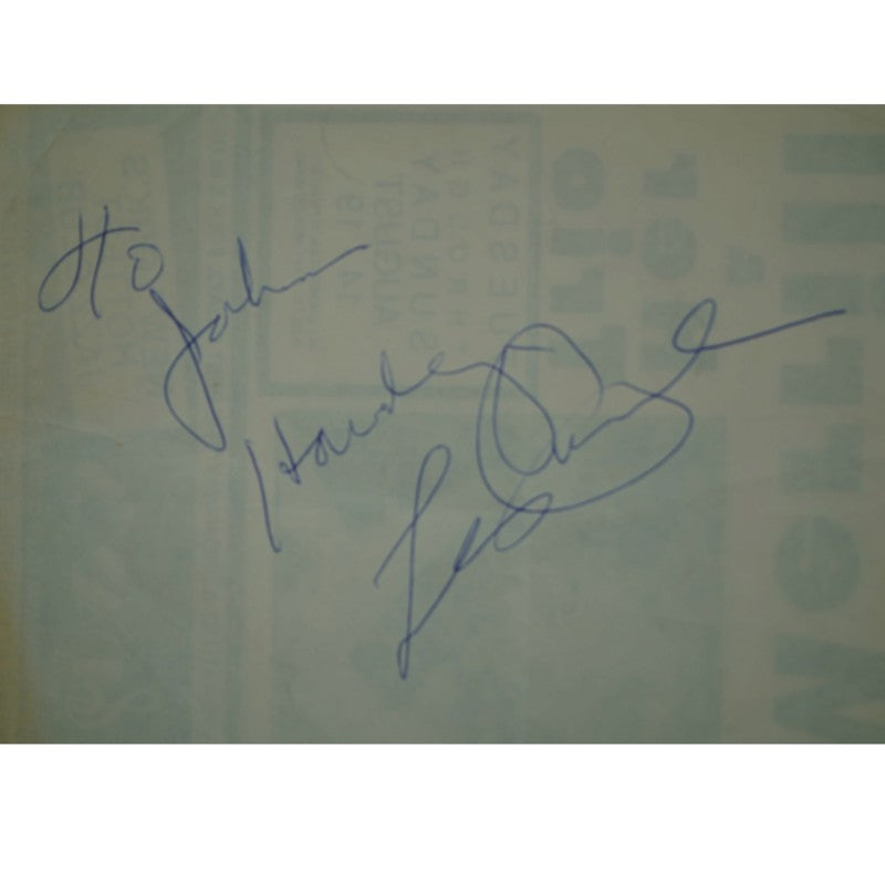 Les Paul Autographed Inscribed Fat Tuesday's Flyer JSA COA