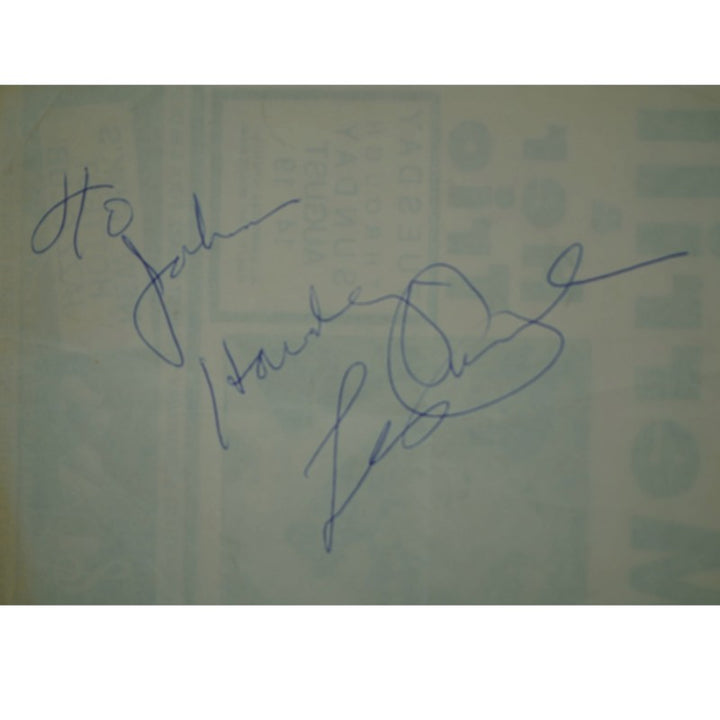 Les Paul Autographed Inscribed Fat Tuesday's Flyer JSA COA