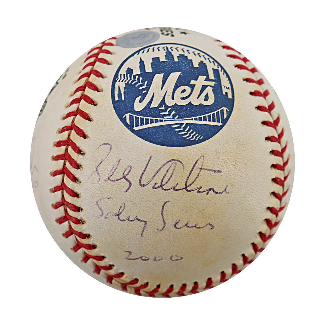 Derek Jeter, Joe Torre, & Bobby Valentine New York Yankees Mets Autographed Signed Inscribed 2000 World Series Logo Baseball LE 13/102 (All American Collectibles LOA)