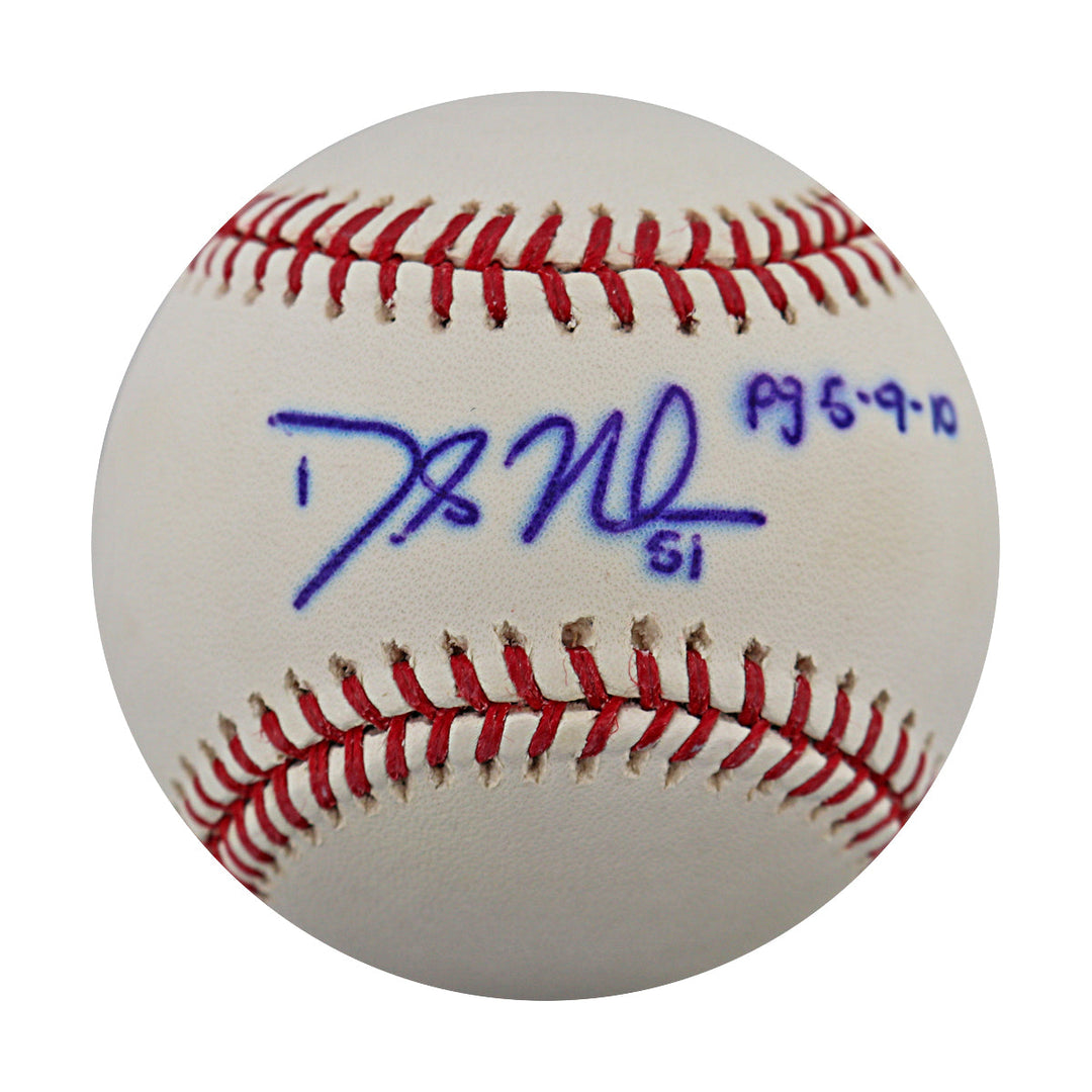 Dallas Braden Oakland Athletics Autographed Signed Inscribed OMLB Baseball Perfect Game (MLB Holo #FJ102243)