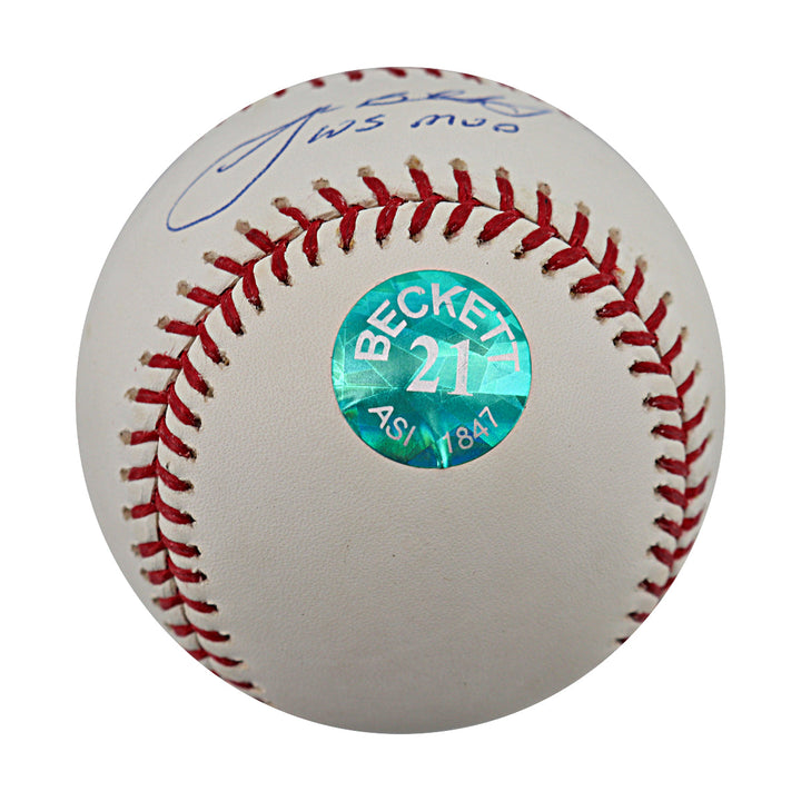 Josh Beckett Boston Red Sox Autographed Signed Inscribed WS MVP OMLB Baseball (Josh Beckett Holo)